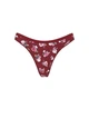 Жіночі трусики Victoria's Secret (352221976641) Stretch Cotton High-Leg Scoop Thong XS бордові - зображення 3
