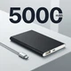 Ультратонкий Павербанк Power bank UKC Slim 5000 mAh Black - изображение 1