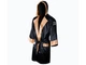 Халат CLETO REYES Satin Boxing Robe With Hood XL чорний/золотий (5980) - изображение 2