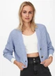 Кардиган женский Oversize укороченный вязаный однотонный Only Голубой 18793 XS (укр 40-44) - изображение 1