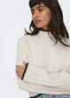Свитер женский укороченный Oversize вязаный Only Молочный 18794 M (укр 44-46) - изображение 6