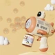 Дитячий пістолет кулемет Bubble Gun 18 см генератор мильних бульбашок автоматичний Білий з оранжевим - зображення 4