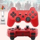 Ігровий бездротовий геймпад Dual-Shock PS3 акумуляторний джойстик з функцією вібрації для PlayStation 3 Червоний - зображення 1