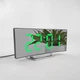Настольные часы электронные VST V6507 зеркальные, с будильником, термометром, батарейки или USB - изображение 2