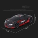 Машинка трансформер на радиоуправлении AToys Bugatti-922-1 большая 1:12 33см свет/звук Черно-красный - изображение 9
