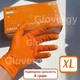 СУПЕР ПРОЧНЫЕ перчатки нитриловые MediOK Diamond Grip Firefall размер XL оранжевого цвета, 50 шт - изображение 1
