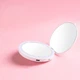 Кишенькове дзеркало з підсвіткою LED J-Mirror MakeUp D8 косметичне, подвійне, регулювання яскравості, USB Біле - зображення 9