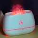 Ультразвуковий зволожувач повітря-нічник Air Purifier 6W з ефектом полум'я на 7 кольорів, USB Білий - зображення 5