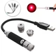 Лазерная указка мощная Laser Pointer с 3 насадками, заряд от USB, цвет свечения Красный - изображение 2