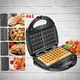 Мультипекарь UKC 908-2200W 4в1 бутербродница, вафельница, орешница, гриль, кексы, пончики, со сменными насадками - изображение 4