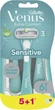 Cтанки для гоління (бритви) жіночі Venus Sensitive Extra Comfort Одноразові 6 шт (8006530108256) - зображення 2