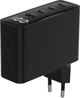 Сетевое зарядное устройство Gembird 1xUSB-A (QC3.0 30W) + 3xType-C (PD 100W) (TA-UC-PDQC100LCD-01-BK) - изображение 3