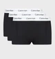 Набір чоловічих трусів боксерів Calvin Klein men boxer 3 шт, розмір М чорні, з сірим поясом. - зображення 2