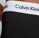 Набір чоловічих трусів боксерів Calvin Klein men boxer 3 шт, розмір М чорні, з сірим поясом. - зображення 5