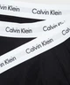 Набір чоловічих трусів боксерів Calvin Klein men boxer 3 шт, розмір М чорні, з сірим поясом. - зображення 6