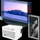 Портативний проектор 4K HD з Android 10 Wi-Fi Bluetooth для домашнього кінотеатру білий пластиковий - зображення 3