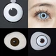 Білі контактні лінзи ELITE Lens Менсон 2 шт - зображення 1