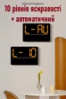 Часы Deepfox DS-6667 LED цифровые электронные настенные Будильник Дата Температура Влажность 33х22см оранжевый - изображение 13