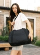 Женская спортивная сумка Sambag Vogue LQH черная тканевая 45 х 26 х 20 см (90221065) - изображение 1