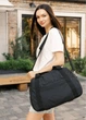 Женская спортивная сумка Sambag Vogue LQH черная тканевая 45 х 26 х 20 см (90221065) - изображение 2