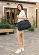 Женская спортивная сумка Sambag Vogue LQH черная тканевая 45 х 26 х 20 см (90221065) - изображение 3