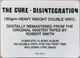 The Cure - Disintegration (2 пластинки, 180 грамм, Раскладной внутренний конверт, Альбом, Переиздание, Ремастеринг) - изображение 12