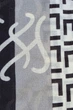 Платок шарф Monogram Xingyan ⬩ шаль искусственный шелк ⬩ черно-белый - изображение 6