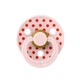 Соска пустышка BIBS Polka Colour Latex круглая 0-6 мес Blossom / Candy Apple - изображение 1