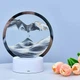 Настольная LED лампа ночник "Песочные часы" 5 В RGB 3D Sandscape сенсорный, с 6-цветной подсветкой, стеклянный - изображение 7