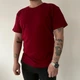 Футболка універсальна бавовна 100% БОРДОВИЙ, р.2XL - зображення 3
