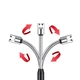 Гнучка USB електрозапальничка з акумулятором, довга плазмова дугова запальничка для кухні, свічок, барбекю BBQ lighter Gold - изображение 5