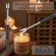 Гнучка USB електрозапальничка з акумулятором, довга плазмова дугова запальничка для кухні, свічок, барбекю BBQ lighter Black - изображение 1
