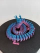 Декоративний Артикуляційний Дракон Articulated Christmas Dragon 3Д Друк Синій 50 См - зображення 6