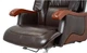 Кресло АКЛАС Галахад EX RL (Кожа LC-K Dark brown/PU Dark brown) - изображение 6