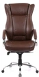 Кресло АКЛАС Бадалона CH MB (Кожа LC-K Dark brown/PU Dark brown) - изображение 2