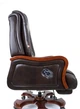 Кресло АКЛАС Тристрам EX RL (Кожа Lux LC-K Dark brown/PU Dark brown) - изображение 11