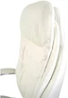 Крісло АКЛАС Валенсія Soft CH MB (Шкіра Lux LC-W White/PU White) - зображення 10