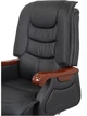 Крісло АКЛАС Ланселот EX RL (Шкіра LC-A Black/PU Black) - зображення 10