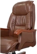 Крісло АКЛАС Галахад EX RL (Шкіра LC-I Brown/PU Brown) - зображення 6