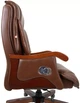 Крісло АКЛАС Галахад EX RL (Шкіра LC-I Brown/PU Brown) - зображення 11