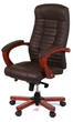 Крісло АКЛАС Атлант EX MB (Шкіра LC-K Dark brown/PU Dark brown) - зображення 1