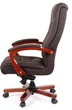Крісло АКЛАС Артур EX MB (Шкіра LC-K Dark brown/PU Dark brown) - зображення 3