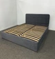 Ліжко полуторне ADSmebli Rich 120x190 Велюр Сірий Divotex Simple 54 - зображення 1