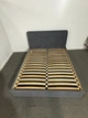 Ліжко полуторне ADSmebli Rich 120x190 Велюр Сірий Divotex Simple 54 - зображення 7