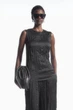 Топ жіночий COS crinkled plissé top 1222029001 44 Чорний - зображення 1