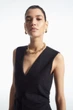 Сукня жіноча COS gathered asymmetric midi dress 1223501001 L Чорний - изображение 3