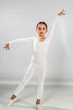 Комбінезон спортивний Dance&Sport бавовна N021-8 д/р S/110-116 Білий - изображение 1