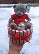 Подарочный набор с конфетами Kinder на Валентина 8 Марта День рождения годовщину Киндер торт шоколадный торт 16х16 - изображение 1