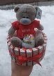 Подарочный набор с конфетами Kinder на Валентина 8 Марта День рождения годовщину Киндер торт шоколадный торт 16х16 - изображение 2