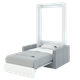 Шафа-ліжко-диван "MIRA SOFA PLUS -90" Білий Діамант - изображение 1